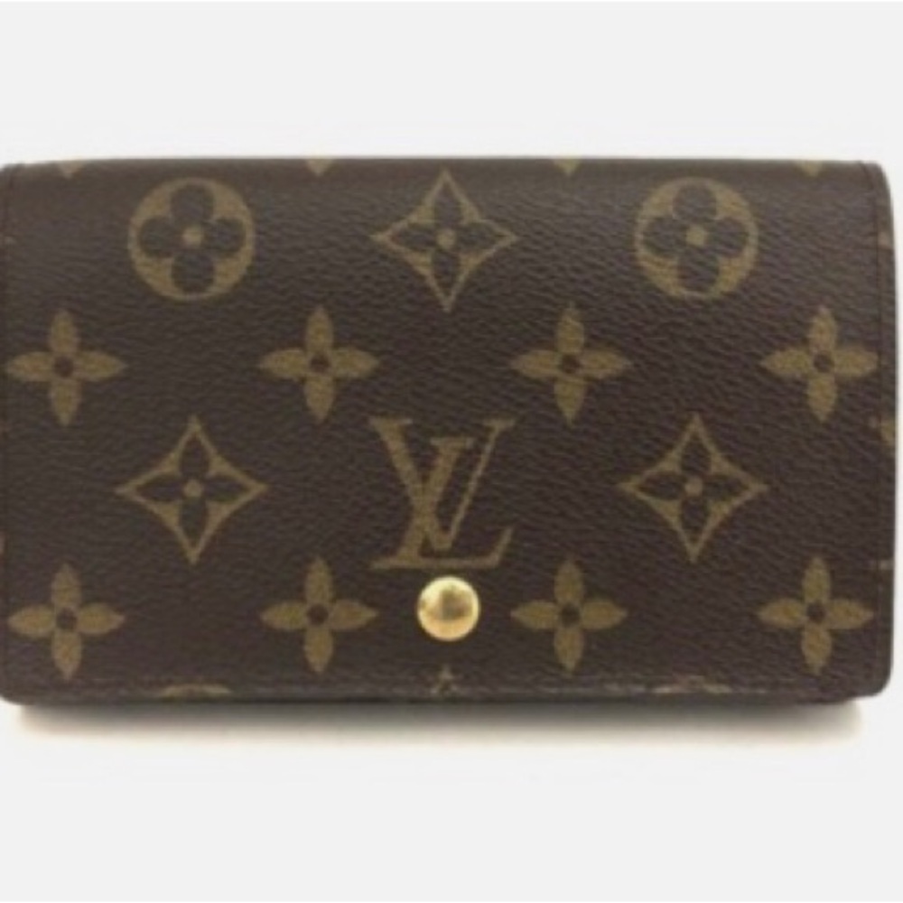 Authentic Louis Vuitton Monogram Porte Monnaie Billets Tresor Billfold Wallet